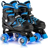 SULIFEEL Rainbow Unicorn Kids Roller Skates for Girls Boys | Adjustable Sizes, ABEC-7 Bearings, Light-Up Wheels, Birthday Gift Beginner Friendly
