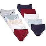 Amazon Essentials Women's Cotton High Leg Brief Underwear, Multipacks