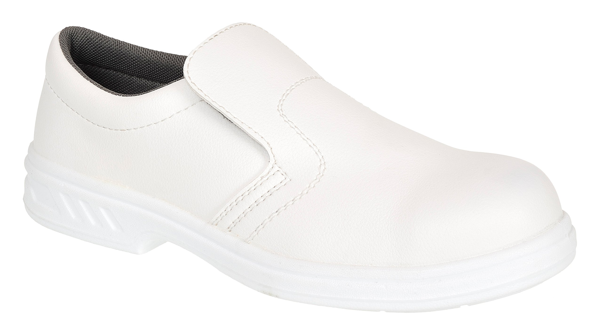 Portwest Occupational Slip On Shoe O2, Size: 41, Colour: White, FW58WHR41