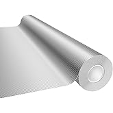 Mylar Film Roll 4FT x 15FT,6 Mil Silver Diamond Film Foil Roll,Heavy-Duty Reflective Film for Grow Room,greenhouses,Grow Tent