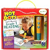 Educational Insights Hot Dots Jr. Let's Master 1st Grade Reading Set - 1st Grade Workbooks with Interactive Pen, Homeschool Learning Activities, Learn to Read Activity Books for Kids Ages 6+