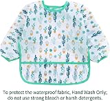 PandaEar 3 Pack Baby Weaning Bibs with Sleeves Waterproof 6-24 Months view 3