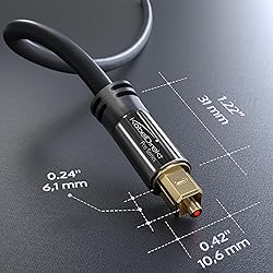 TOSLINK – Optical Audio Cable – 3ft