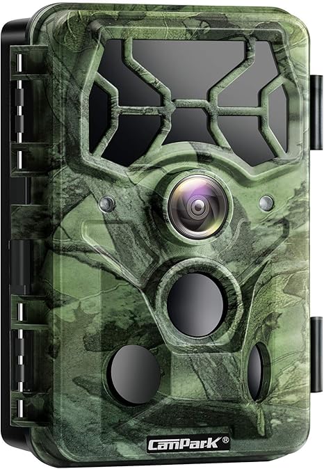 Amazon Campark 4k トレイルカメラ防犯カメラ トレイルカメラ 動体検知カメラ 防水カメラ 監視カメラ高画質 30mp Ip66防水防塵 電池式 暗視カメラ 迅速なトリガー時間 Wifi機能 人感センサー 動き検知カメラ 庭 駐車場 野外適用 日本語取扱説明書付き 18ヶ月保証 Diy