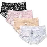 Amazon Essentials womens Comfortable Lace Stretch Hipster Underwear