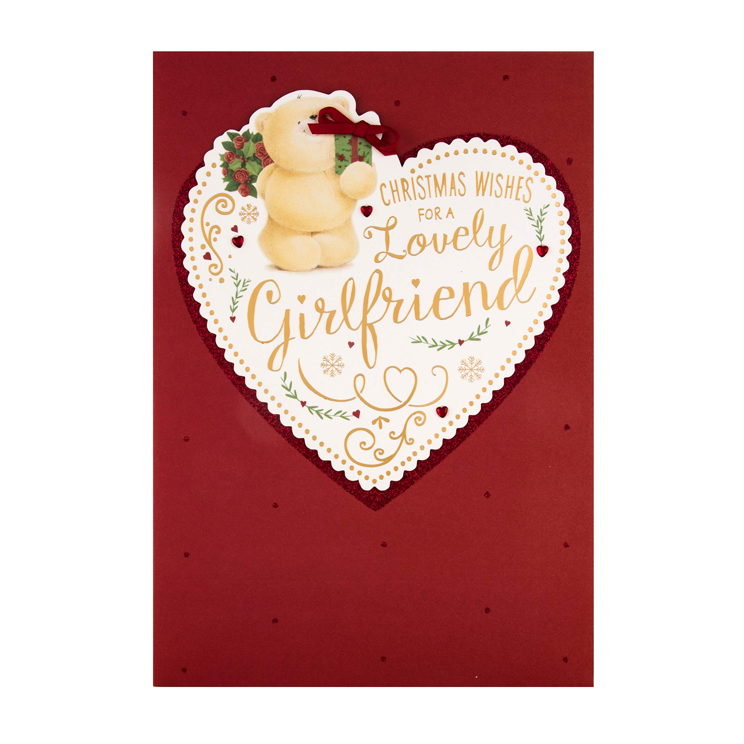 Christmas Card for Girlfriend from Hallmark - Cute Forever Friends Design