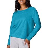 Hanes womens Crewneck Sweatshirt, Ecosmart Fleece Pullover With V-notch, Sweatshirt for Women