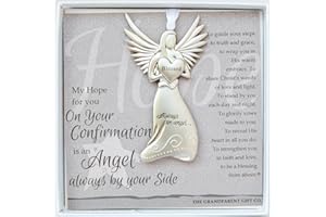 The Grandparent Gift Confirmation Keepsake Angel, Gray, Silver, 1 Pack