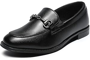 CCVON Boys Dress Shoes Oxford Loafers for Kids Slip On Penny Loafer(Little Kid/Big Kid)