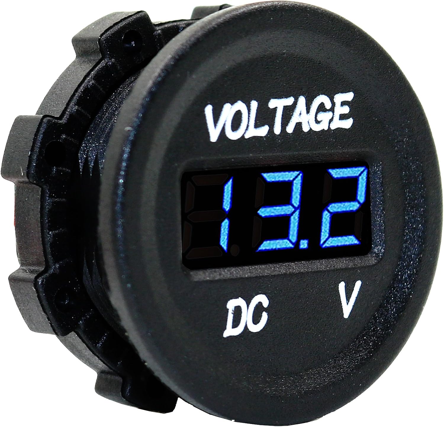 Voltmeter Automotive MICTUNING MICVM DC 12V LED Display Voltmeter Waterproof for Boat Marine