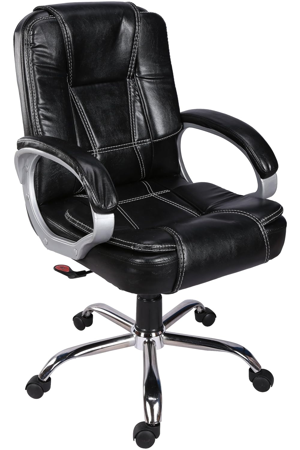 GreenSoul Vienna Mid Back Leatherette Office Chair (Black) Amazon.in