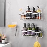 ALOECO Shower Caddy 3 Pack Stainless Steel No Drill Wall Shelf Soap Holder view 5