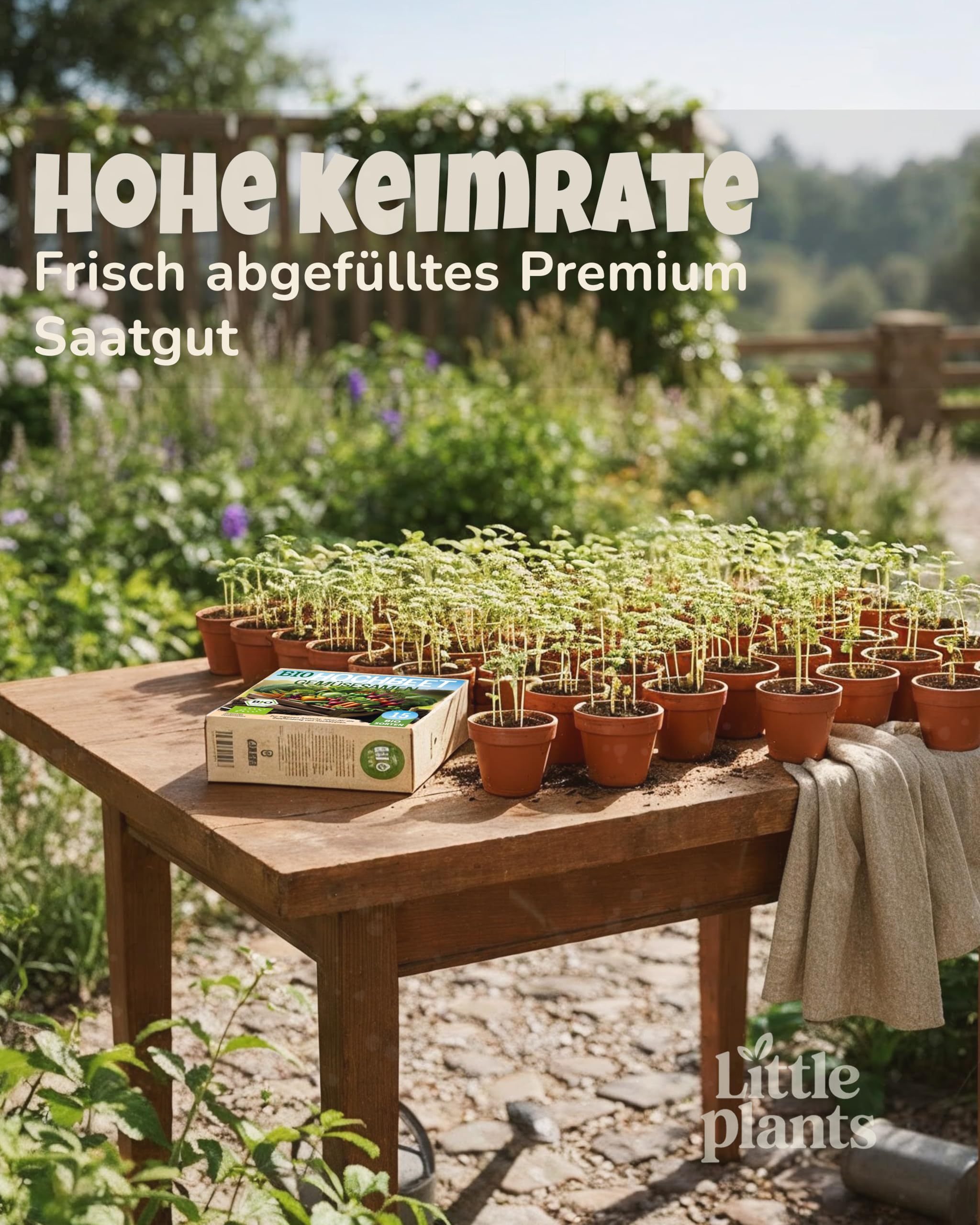 Bio Hochbeet Gemüsesamen Set, 15 Sorten, Samenfest und Keimstark, mit Aussaatkalender und Ebook 4