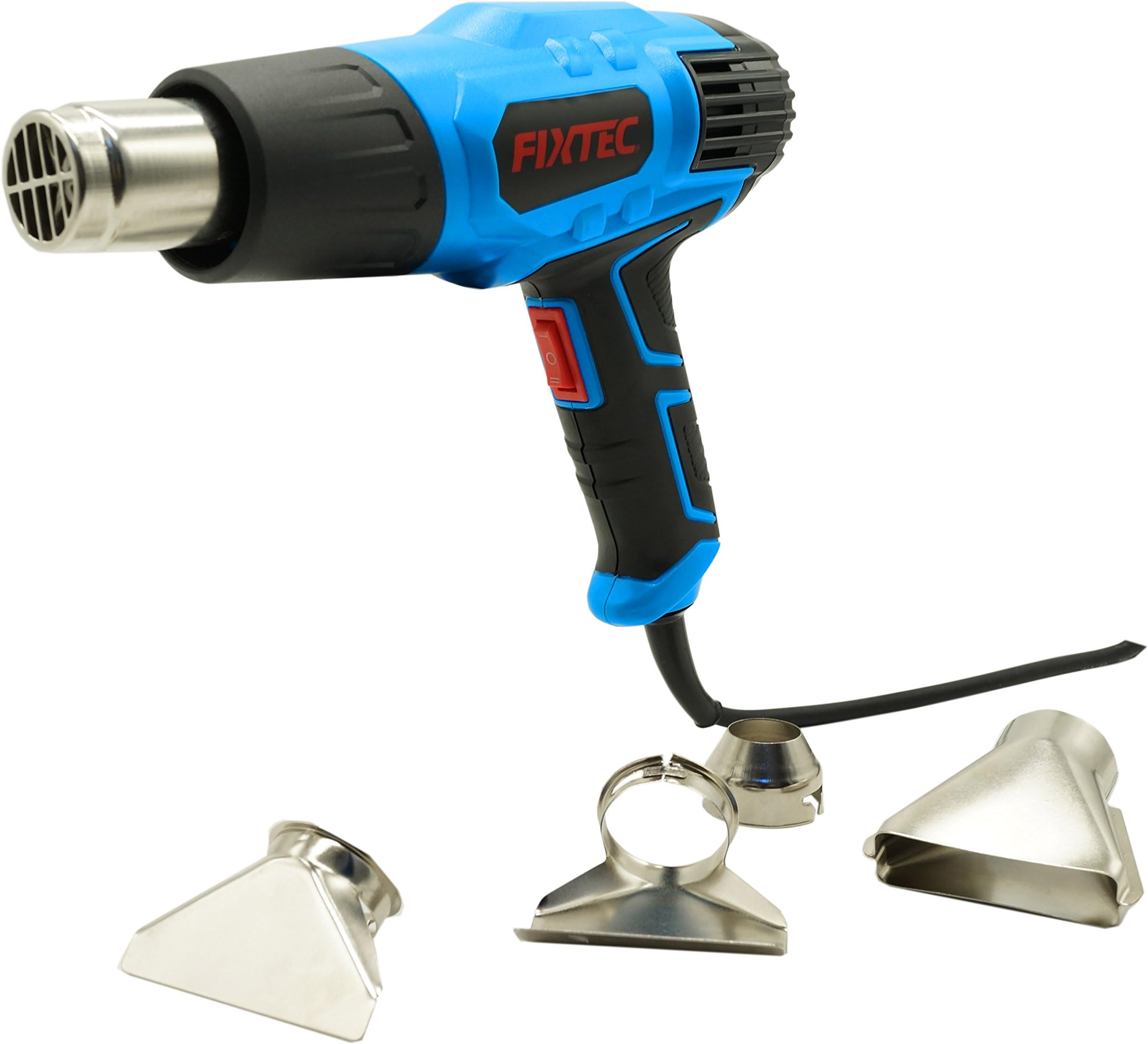 Fixtec Hot Air Gun Kit 2-Temperature Seting 350°C/550°C with 4 Heat Gun Nozzles, 2000W - 3 pin Plug