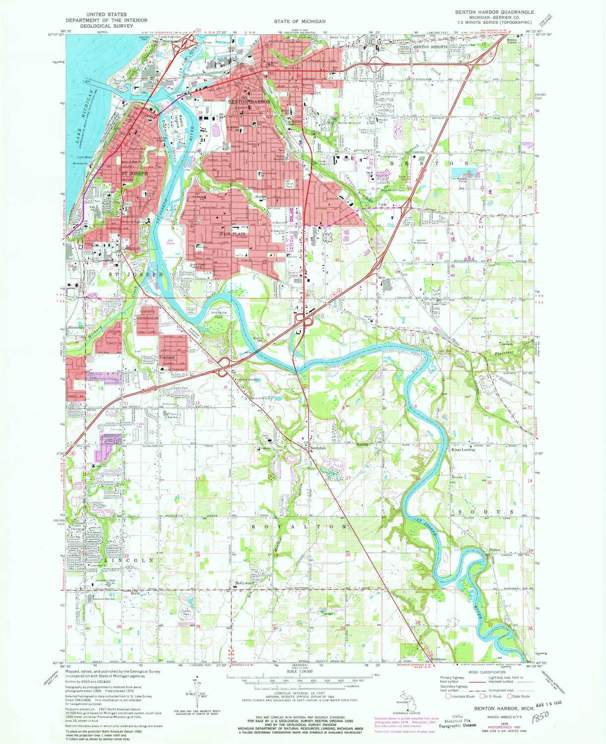 Benton Harbor Mi Zip Code Map United States Map