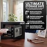 ZENO Digital Safe 6.6L with Keypad Dual Bolts Wall Mount Fire Resistant view 4