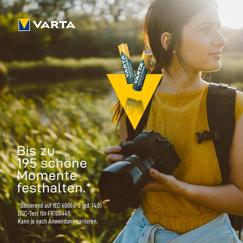 Batterien AAA, wiederaufladbar 4 Stück, Recharge Accu Power on Demand