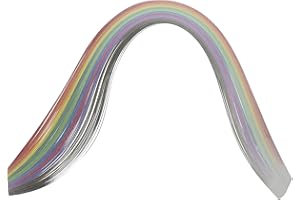 Quilled Creations QC2540 Graduated Quilling Paper, 1/8-Inch, Mixed Color, 100 Per Package