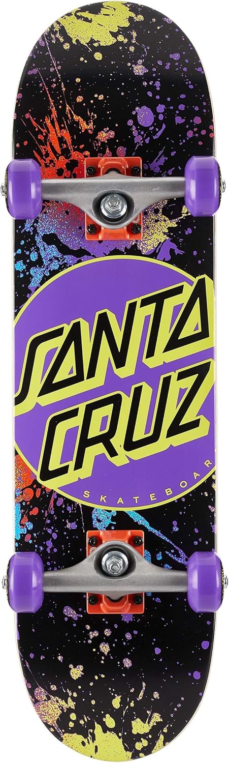 Santa cruz dot splatter 8.25 skateboard complete Clearance