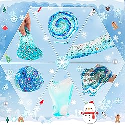 6pcs Slime Stocking Stuffers, Stocking Stuffers for