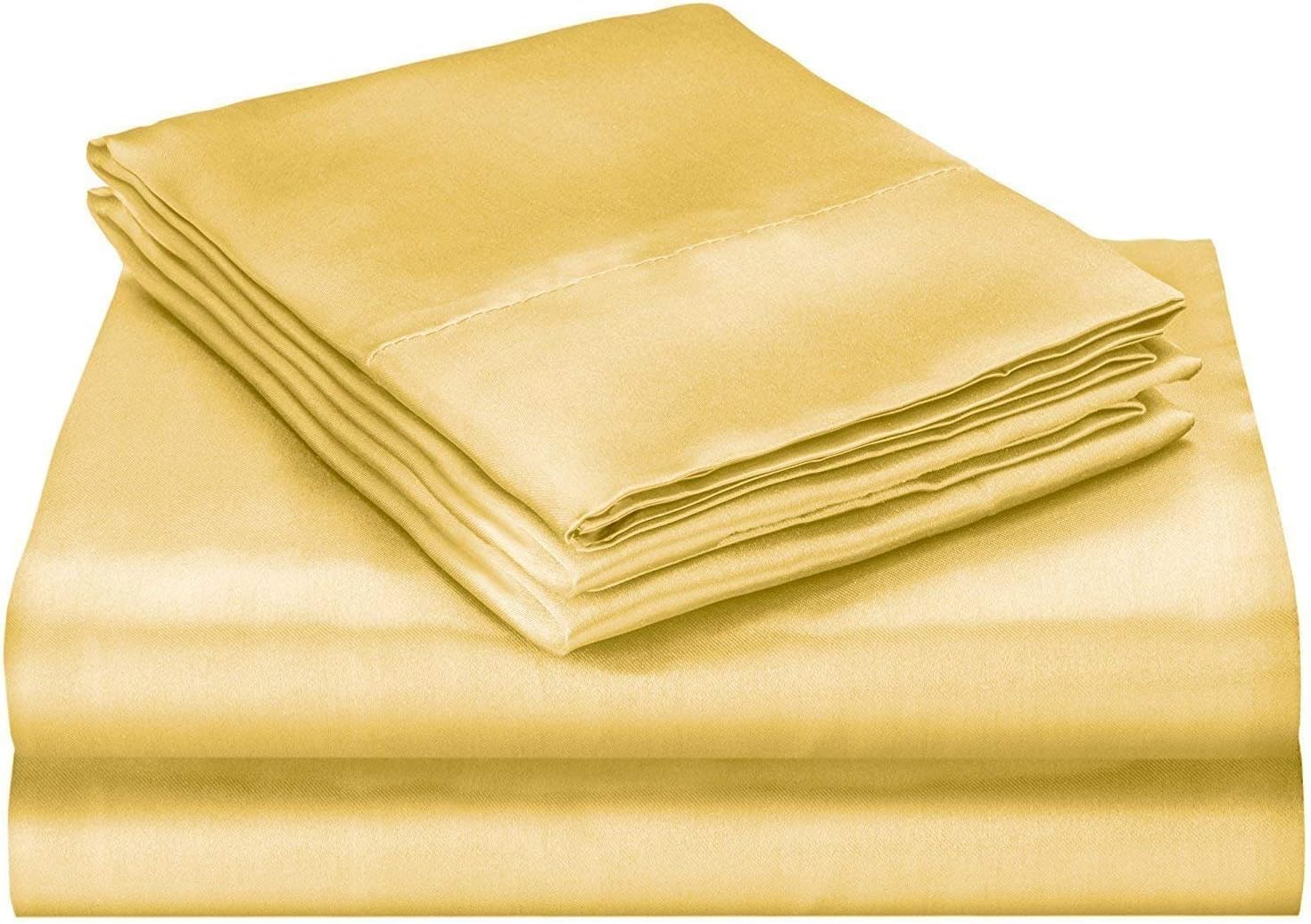 Bedify Bedding 100 Pure Silk Satin Sheet Set 7pcs, Silk