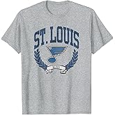 St. Louis Blues Vintage Victory Gray Officially Licensed T-Shirt