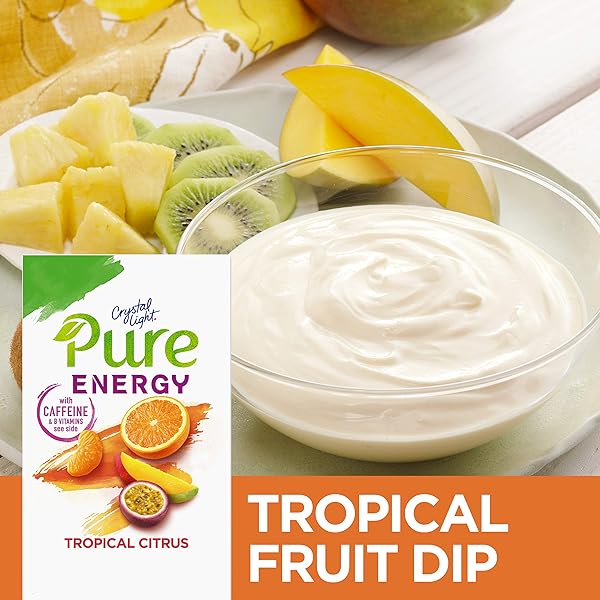 CRYSTAL LIGHT PURE ENERGY TROPICAL CITRUS ON-THE-GO POWDERED DRINK MIX 6 COUNT
