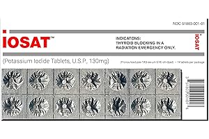 IOSAT Potassium Iodide Tablets - 14 130mg tablets