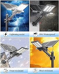 Gefolly SL-10800W Solar Street Light Outdoor