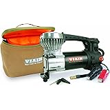VIAIR 87P - 00087 Portable Compressor Kit, Black, Tire Pump, Truck/SUV/Car Tire Inflator, Alligator Clamps, For Up to 31 Inch