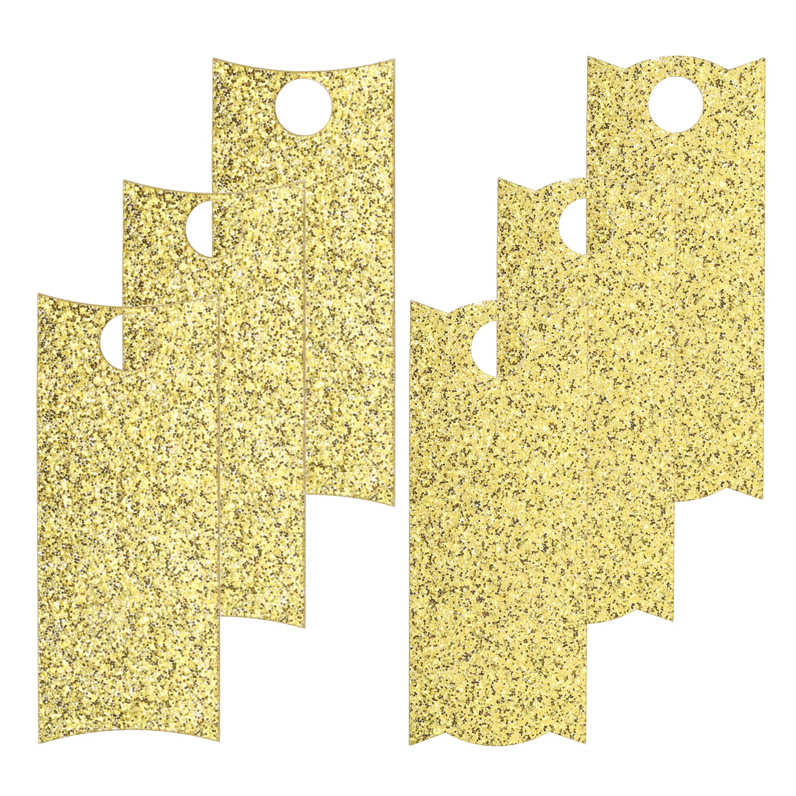 PATIKIL Name Plate for Stanley Cup 3.2" x 1.3", 12 Pack Acrylic Shiny Blank Name ID Tag Personalized Nameplate for Tumbler Lid Accessories, Gold