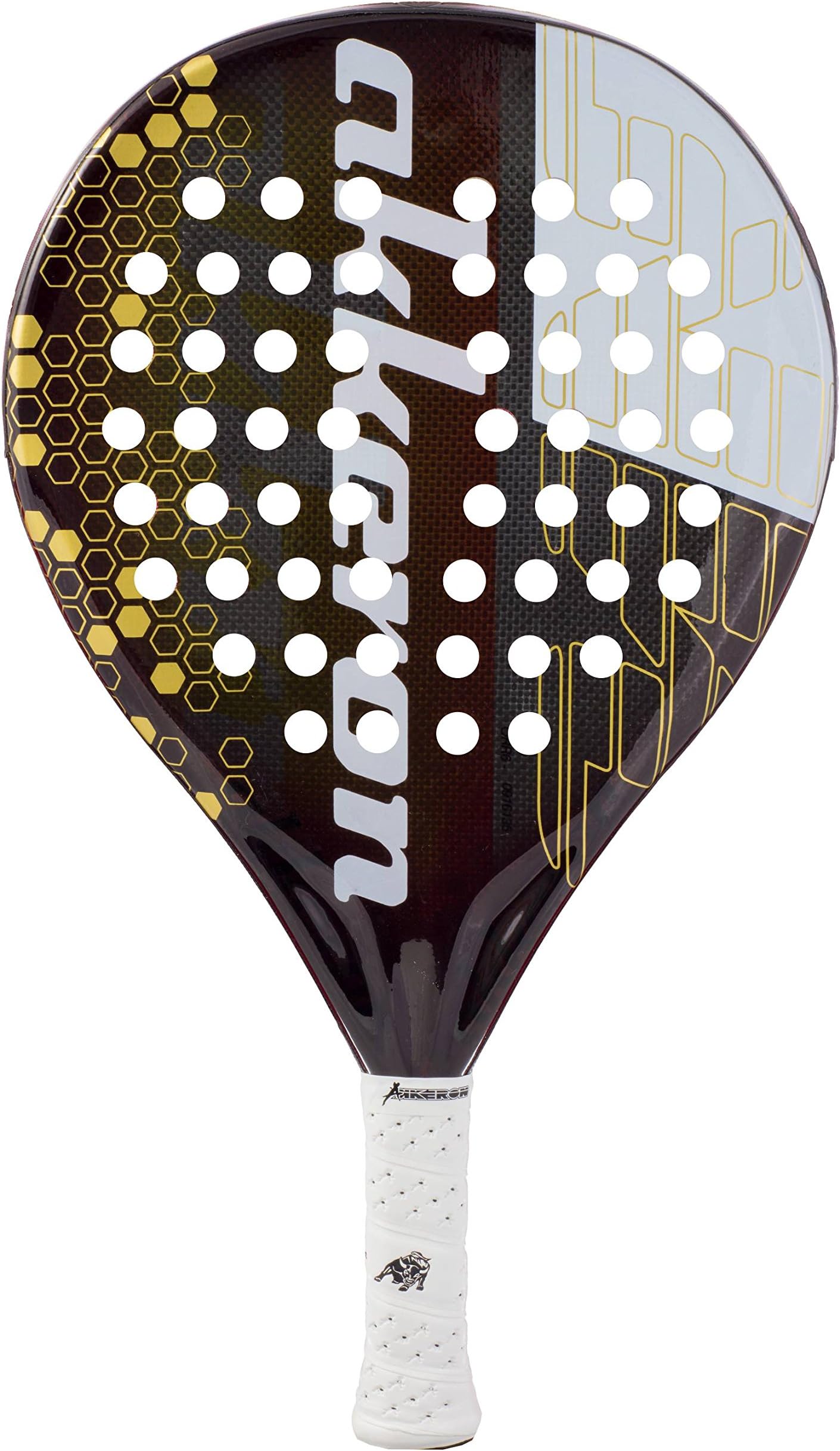 Akkeron Gold XC Padel Tennis Racquet, Gold, Single