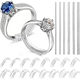 Ring Sizers for Loose Rings, Invisible Silicone Ring Adjuster for Band Fit | 22 Pack, 14 Styles, Ring Guards For Loose Rings, Single Ring Sizer, Spiral Clear Spacer Fits Men &amp; Women Bands 1mm To 11mm