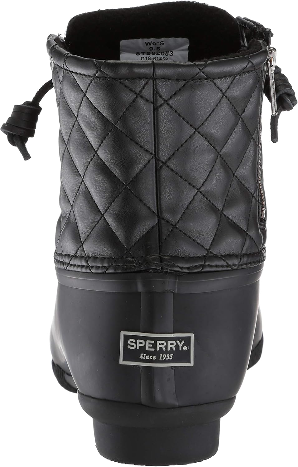 sperry women's saltwater quilted lux rain boot
