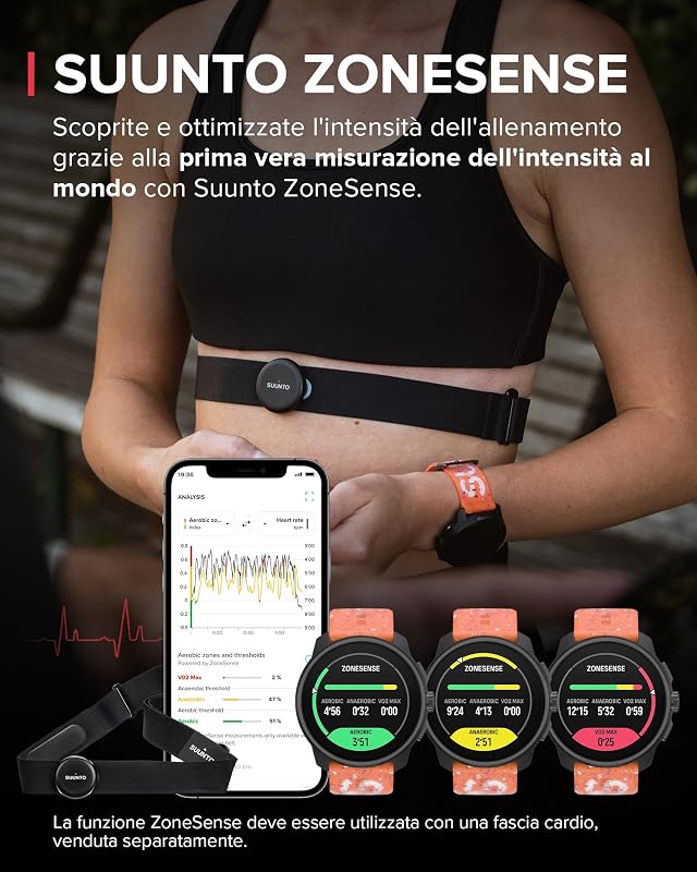 Race S Orologio Sportivo Donne Uomo, GPS Running Activity Tracker, Bi-Band GNSS, Offline Map, AMOLED Touch Schermo, Smartwatch Cardiofrequenzimetro Altimetro, 95+ Sports, Autonomia 13 Giorni
