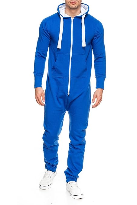 Lucky Joe's Herren Jumpsuit Jogger Jogging Anzug Trainingsanzug Overall Einteiler Onesie