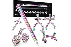 PUXMRKO Fidget Pen, Magnetic Pen, Trendy Stress-Relief Toy for Teenagers, Work Decompression Gadgets，Teenager's Birthday Gift Ideas，Gifts Suitable for Boys and Girls. (Colorful)