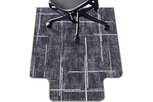 LREEDY Office Chair Mat for Hardwood Floor & Tile Floor,36"X 48" Heavy Duty Desk Chair Mat for Hard Floors, Under Desk Rug for Rolling Computer Chair,Anti Slip,Low Pile Carpet Protector-Convex