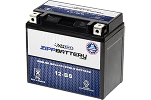 ZIPPBATTERY YTX20L-BS 12V 270 CCA AGM – Rechargeable 18Ah Battery for ATV, UTV, Motorcycle, Snowmobile, Jet Ski – T3 Nut & Bolt Terminal – Fits Harley Softail, Polaris Sportsman 500, Yamaha Grizzly