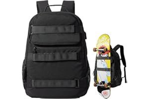 Backpack for Men and Women, Large School Bag 15.6 inch Laptop Bookbag with USB Port for Skateboarding, College, Travel