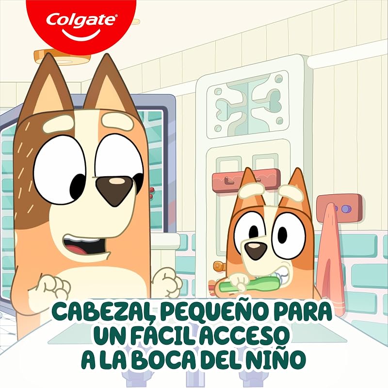 Kids Bluey, Cepillo de Dientes Infantil 2-5 Años, 12 packs de 2 uds