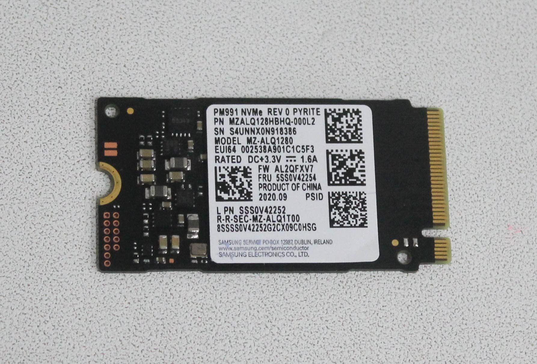 ACS OF MIAMI 5SS0V42254 128Gb SSD Pm991 M.2 Pcie