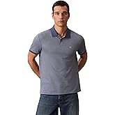 Calvin Klein Men's Liquid Touch Polo Stripe with UV Protection