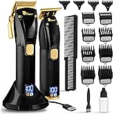 Fagaci Professional Hair Clippers for Men Set Turbo Power with Precise Cutting, Barber Clippers for Hair Cutting, Cordless Hair Clippers and Trimmers Set, Maquina de Cortar Cabello, Haircut Barber Kit