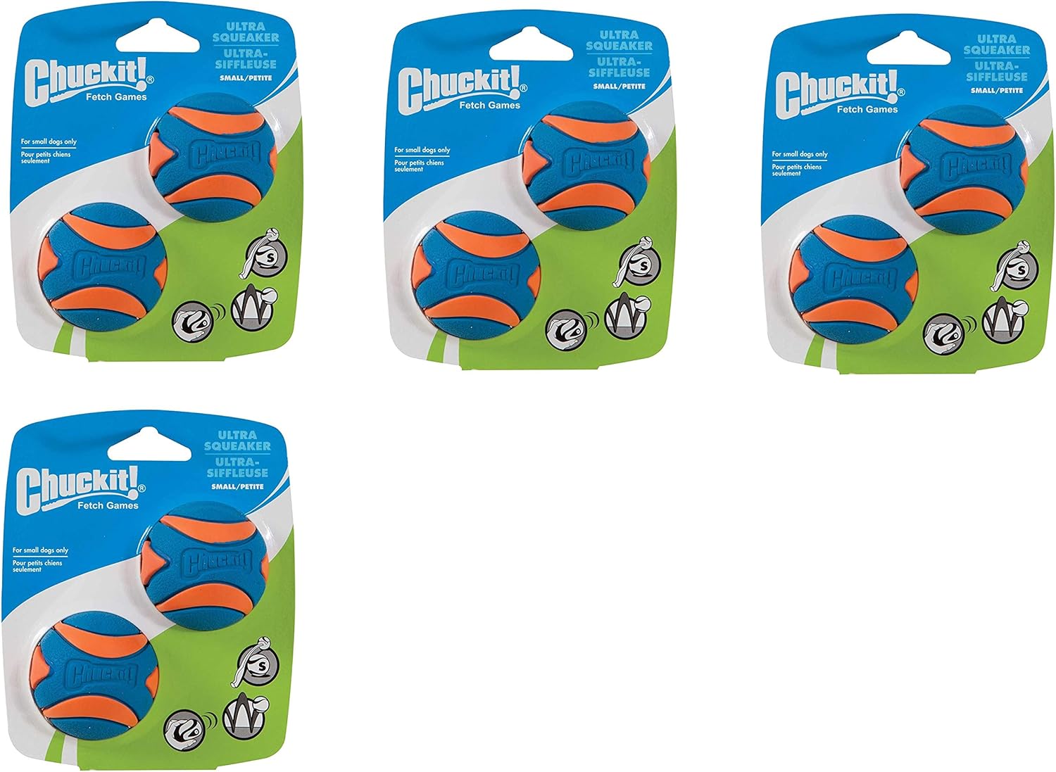 chuckit ultra squeaker ball small