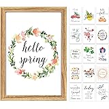 Farmhouse Wall Decor Sign For Spring Decoration For The Home With 16 Interchangeable Holiday Sayings Rustic Home Decor Living