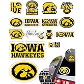 Iowa Hawkeyes Stickers for Gift, Car, Water Bottle, Laptop, and Phone for Hawks Football Fans and University Graduates (Iowa Hawkeyes)