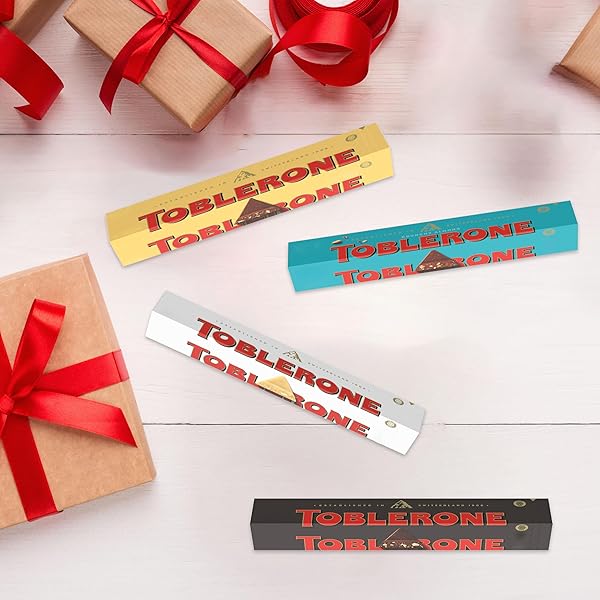 TOBLERONE MILK CHOCOLATE BAR WITH SALTED CARAMELIZED ALMONDS AND HONEY AND ALMOND NOUGAT, BULK CHOCOLATE, 20 – 3.52 OZ BARS