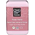 One With Nature Dead Sea Mineral Rose Petal Bar Soap, 7 Oz