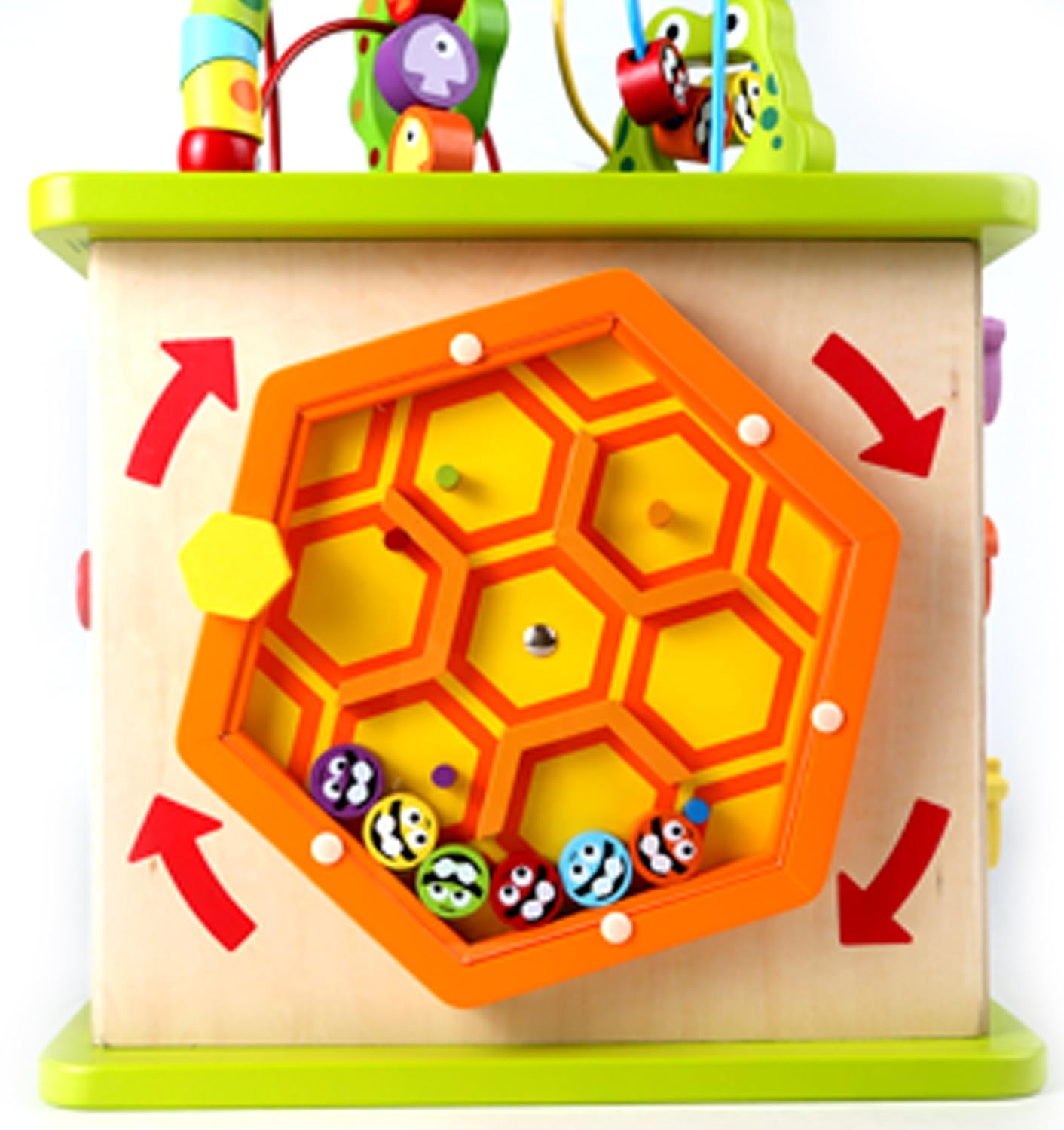 Hape Country Critters Wooden Activity Play Cube for Toddlers